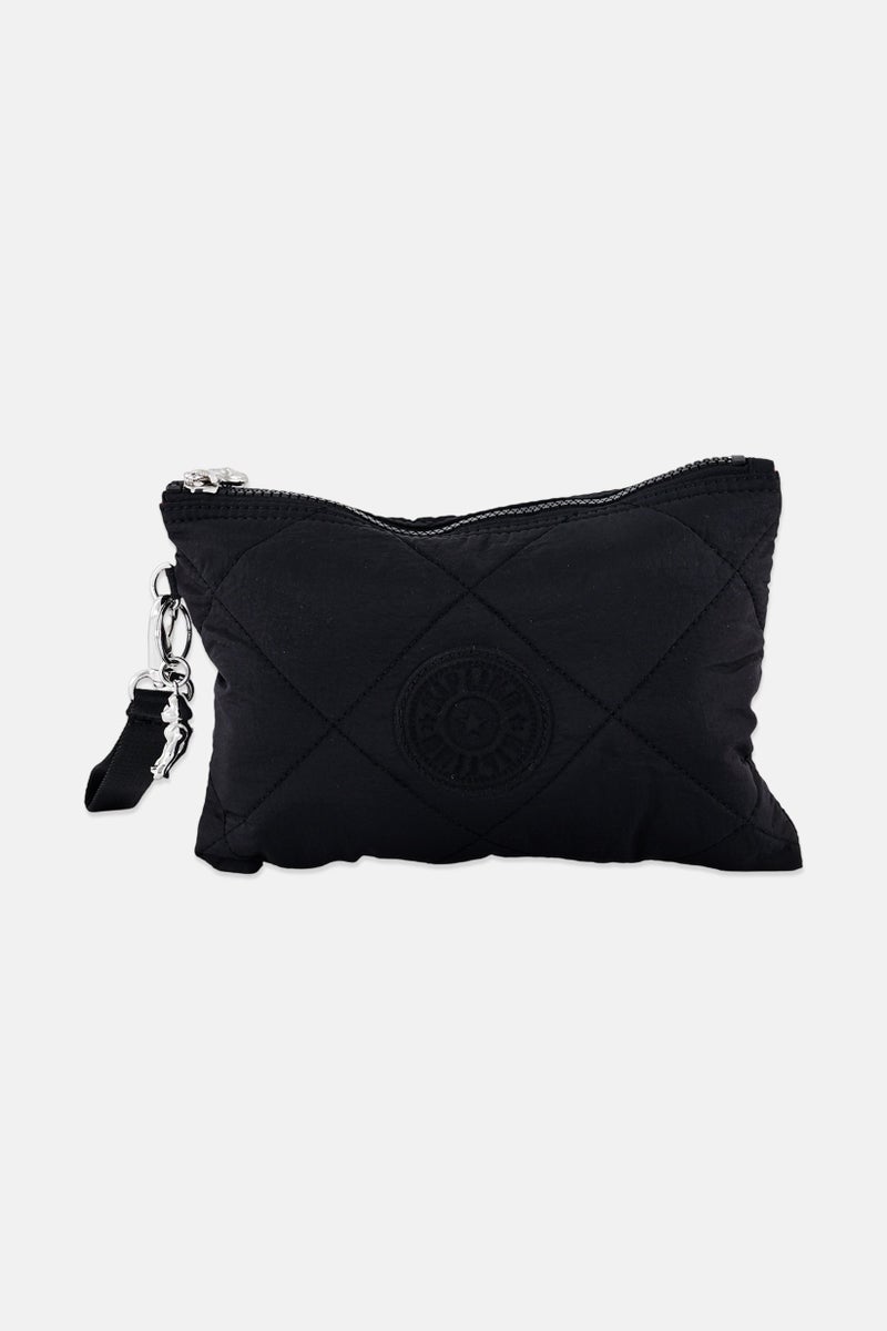 kipling Women Brand Logo Make Up Pouch, Black - Image 1